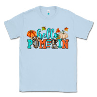 Dusty Blue hello pumpkin Classic Tee - AdoDesignShop