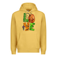 Antique Gold love halloween Premium Hoodie - BundleAndBundleShop