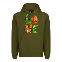 Army Green love halloween Premium Hoodie - BundleAndBundleShop