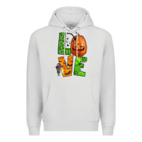 Dove Grey love halloween Premium Hoodie - BundleAndBundleShop