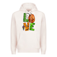 Pale Pink love halloween Premium Hoodie - BundleAndBundleShop