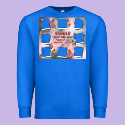 Family Photo Collage Premium Sweatshirt Designed By Maliassmallbusiness
