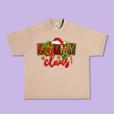 Christmas Mommy Claus Urban Heavy Tee Designed By Fadigitalartstudio