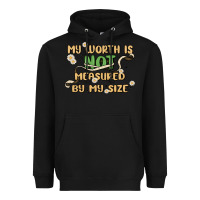 Black my worth is not defined by my size Heavyweight Hoodie - MaliasSmallBusiness