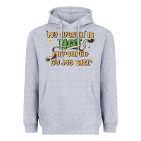 Heather Grey my worth is not defined by my size Heavyweight Hoodie - MaliasSmallBusiness