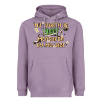 Lavender my worth is not defined by my size Heavyweight Hoodie - MaliasSmallBusiness