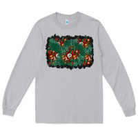 Moon Dust christmas gift box and leopard background Long Sleeve Tee - BundleAndBundleShop