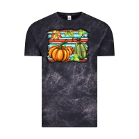 Cloud Black fall pumpkin  background Vintage Tee - BarkalooDesign