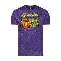 Cloud Purple fall pumpkin  background Vintage Tee - BarkalooDesign