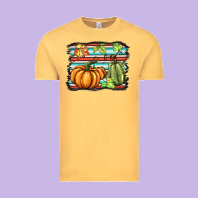 Fall Pumpkin  Background Vintage Tee Designed By Barkaloodesign