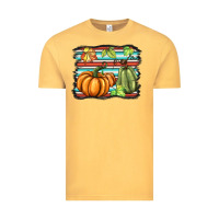 Vintage Mustard fall pumpkin  background Vintage Tee - BarkalooDesign