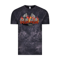 Cloud Black race nana Vintage Tee - Zillion Design Studio