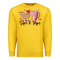 Lemon sips & trips target inspired stanley Premium Sweatshirt - MaliasSmallBusiness