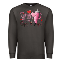 Smoke sips & trips target inspired stanley Premium Sweatshirt - MaliasSmallBusiness