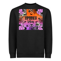 Black spooky vibes Heavyweight Sweatshirt - texasbilliewilder