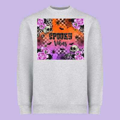 Spooky Vibes Heavyweight Sweatshirt Designed By Texasbilliewilder