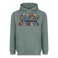Sage 100 days of embracing differences Heavyweight Hoodie - MaliasSmallBusiness
