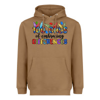 Toasted Coconut 100 days of embracing differences Heavyweight Hoodie - MaliasSmallBusiness
