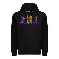 Black love halloween  libbey glass Premium Hoodie - BundleAndBundleShop