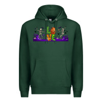 Sports Green love halloween  libbey glass Premium Hoodie - BundleAndBundleShop