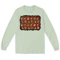 Matcha christmas gingerbread man and house background Long Sleeve Tee - BundleAndBundleShop