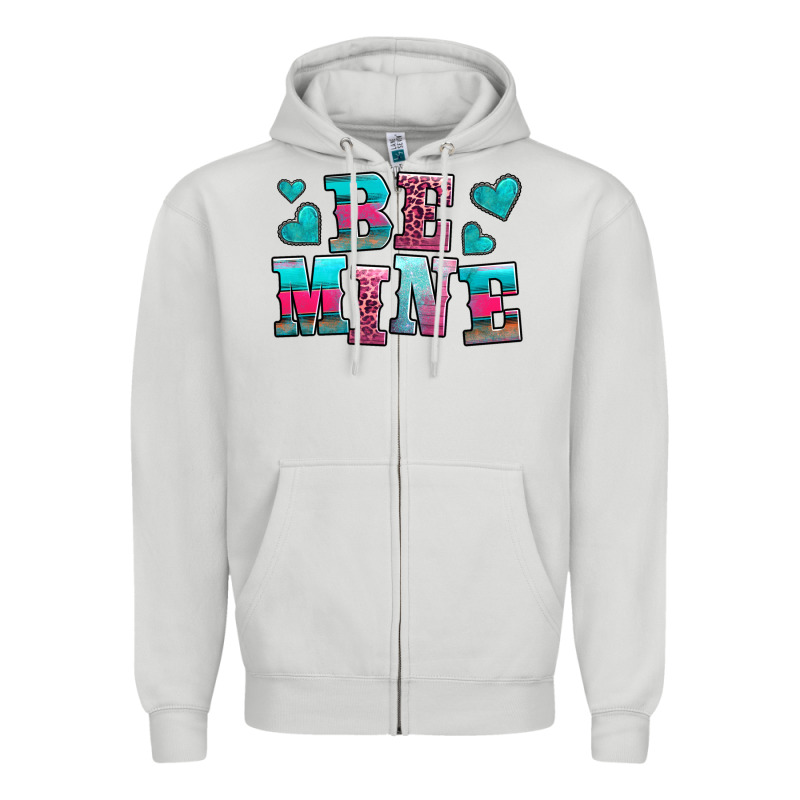 Be Mine Western Valentine's Day No Background Zipper Hoodie by AdoDesignShop | Teevron