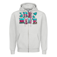 Dove Grey be mine western valentine's day no background Zipper Hoodie - AdoDesignShop
