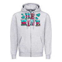 Heather Grey be mine western valentine's day no background Zipper Hoodie - AdoDesignShop