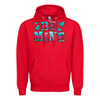Red be mine western valentine's day no background Zipper Hoodie - AdoDesignShop
