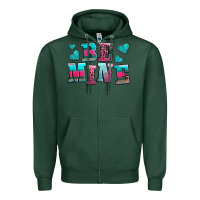 Sports Green be mine western valentine's day no background Zipper Hoodie - AdoDesignShop