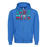 True Royal be mine western valentine's day no background Zipper Hoodie - AdoDesignShop
