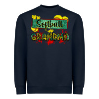 Navy softball grandma with leopard Heavyweight Sweatshirt - Zillion Design Studio