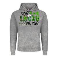 Cloud Rock st. patrick's day one lucky nurse Vintage Hoodie - RanaPortraitStore