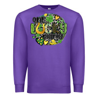 Purple one lucky mama Premium Sweatshirt - MaliasSmallBusiness