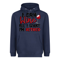 Navy i can wine all i want lm retired Heavyweight Hoodie - MaliasSmallBusiness