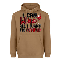 Toasted Coconut i can wine all i want lm retired Heavyweight Hoodie - MaliasSmallBusiness