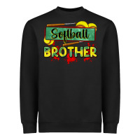 Black softball brother Heavyweight Sweatshirt - Zillion Design Studio