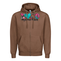 Chestnut xoxo hugs and kisses valentines day Zipper Hoodie - AdoDesignShop