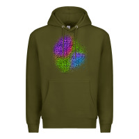 Army Green halloween leopard patch 2 Premium Hoodie - BundleAndBundleShop