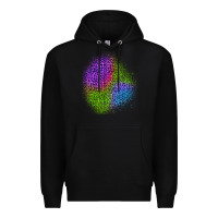 Black halloween leopard patch 2 Premium Hoodie - BundleAndBundleShop