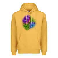 Mustard halloween leopard patch 2 Premium Hoodie - BundleAndBundleShop