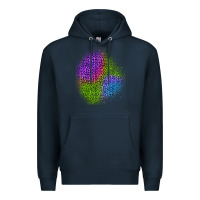 Navy halloween leopard patch 2 Premium Hoodie - BundleAndBundleShop