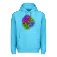 Ocean Blue halloween leopard patch 2 Premium Hoodie - BundleAndBundleShop