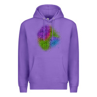 Purple halloween leopard patch 2 Premium Hoodie - BundleAndBundleShop