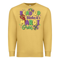 Antique Gold bead up bitches it's mardi gras Premium Sweatshirt - MaliasSmallBusiness