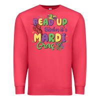 Cardinal bead up bitches it's mardi gras Premium Sweatshirt - MaliasSmallBusiness