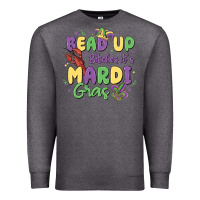 Charcoal Heather bead up bitches it's mardi gras Premium Sweatshirt - MaliasSmallBusiness