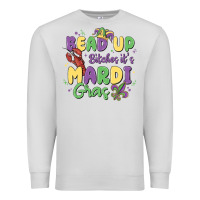 Dove Grey bead up bitches it's mardi gras Premium Sweatshirt - MaliasSmallBusiness