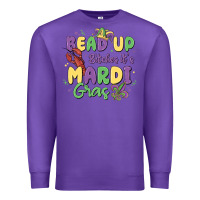 Purple bead up bitches it's mardi gras Premium Sweatshirt - MaliasSmallBusiness