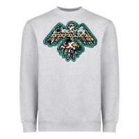 Heather Grey western thunderbird Heavyweight Sweatshirt - RanaPortraitStore
